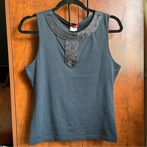 NWT Hugo tank top with beading / S